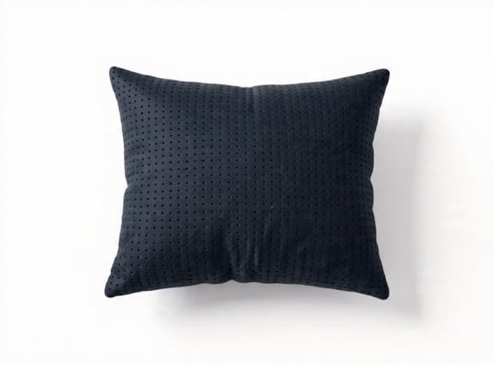 Image of Hotel Quality Premium Fibre Cushions | Cushion 16 inch x 16 inch | Pillow,Cushion,Cushions for, Cushion Pillow,Pillow,Cushions for Bed (Black, 2)