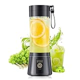 Portable Blender for Smoothies & Shakes - Cordless Personal Size Blender with 6 Blades, 380Ml Juice Cup, Lightweight & Rechargeable, Freshly Squeezed for Picnic/Sports/Office