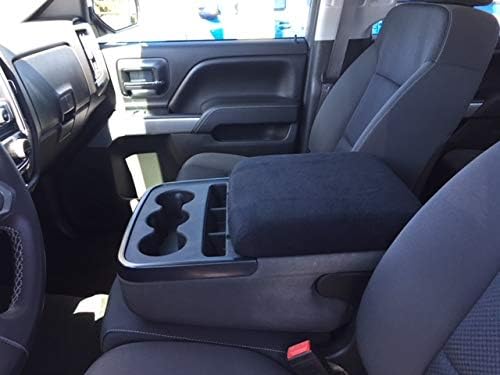 Auto Console Covers- Compatible with The Chevy Silverado 2007-13 Middle Seat Console Armrest Cover Fleece Fabric.The Console Cover is not Sold or Created by General Motor Co.