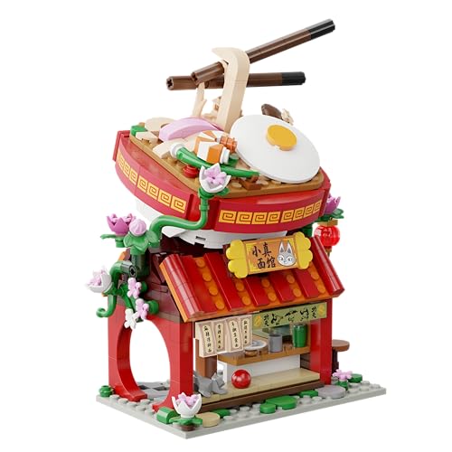 Pantasy Kung Fu Panda: Boneco montável de 359 peças do Zhen's Noodle Restaurant