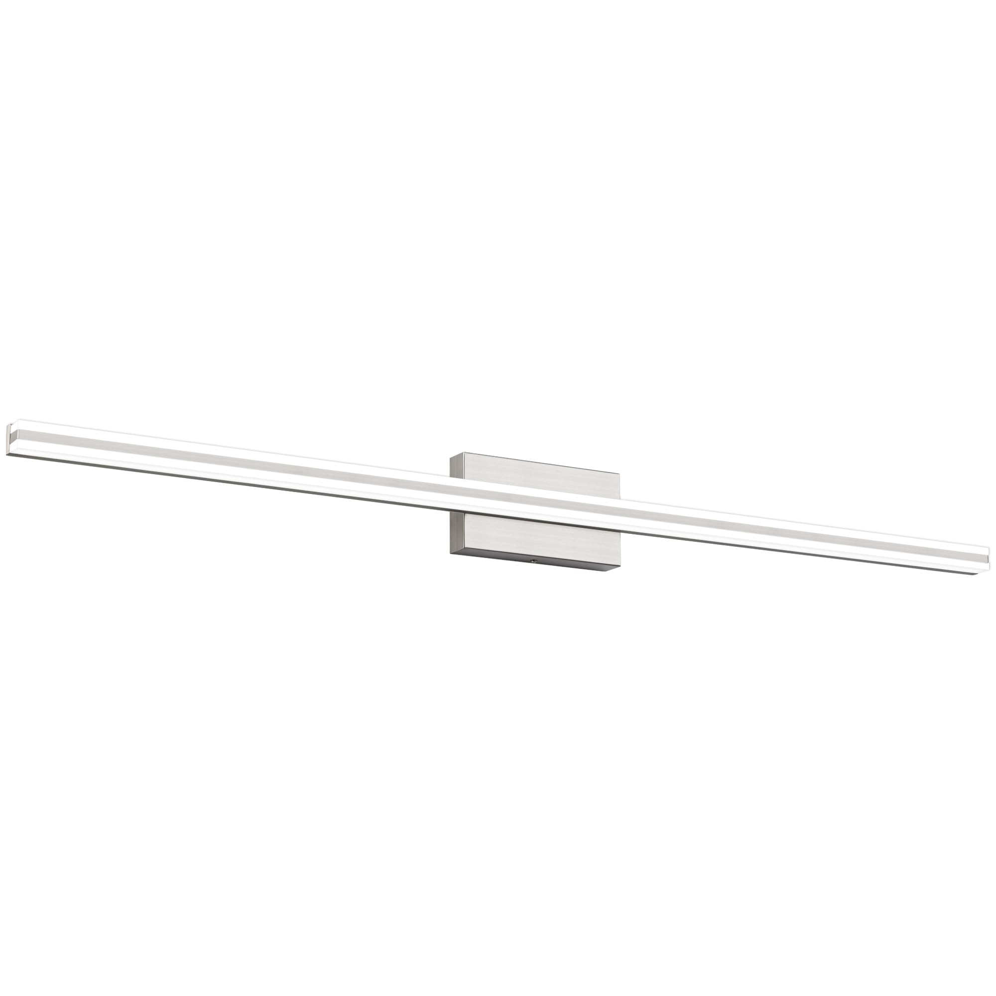 SOLFART Bathroom Vanity Lights Over Mirror 48 Inch Dimmable Brushed Nickel Bathroom Light Fixtures 30W LED Lights S8200-1220mm-NK-D
