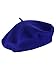 NYFASHION101 French Style Lightweight Casual Classic Solid Color Wool Beret, Royal