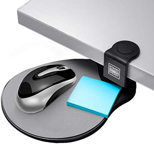 The Original Desk Potato: Easy Attachable Desk Shelf/Mouse Pad/Tablet Stand / & More. Use it Everywhere, for Everything! (Black)