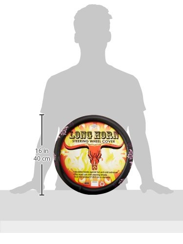 BDK Design Comfort Grip Steering Wheel Cover for Car SUV Van and Truck, 15 inch Standard Size, Pink Butterflies