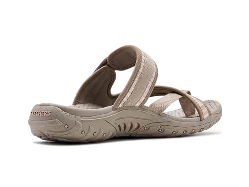 Skechers Skechers Women's Reggae-(Toeloop) Sport Sandal, Taupe/Multi, 10