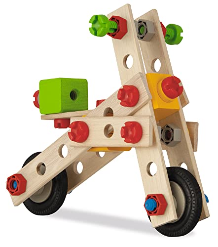 Scooter constructor Eichhorn de madera de haya con 65 piezas para montar 4 modelos 3