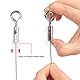 BUYGOO Drahtseil Stahlseil Edelstahlseil - 2Stück 2m einstellbar Edelstahl Draht Seil Ø 1,5mm mit Schleife und Haken, Heavy Duty für Bilder Licht DIY Lampe Kleiderbügel Max 30 KG
