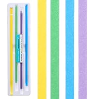 Qianyu 60 Stück Zahnschleifpapier für Zwischenräume Zahn Schleifpapier Dental Schleifstreifen Zahn Polierstreifen Zähne Polieren Finishing Gloss Contouring Tool Kit Für Die Tiefenreinigung Von Zähnen