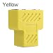 Produktbild WE-WIN RJ45 Splitter Stecker Adapter 1 zu 2 LAN Ethernet Splitter Kupplung Kabel Adapter Stecker gelb