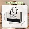 Personalised Canvas Tote Bag for Women Reusable Shopping Bag Large Cotton Canvas Shopper Stylish Beach Tote with Zipper Inner Pocket, Durable Everyday Bag for Mum on Mother's Day, Birthday, Wedding #1