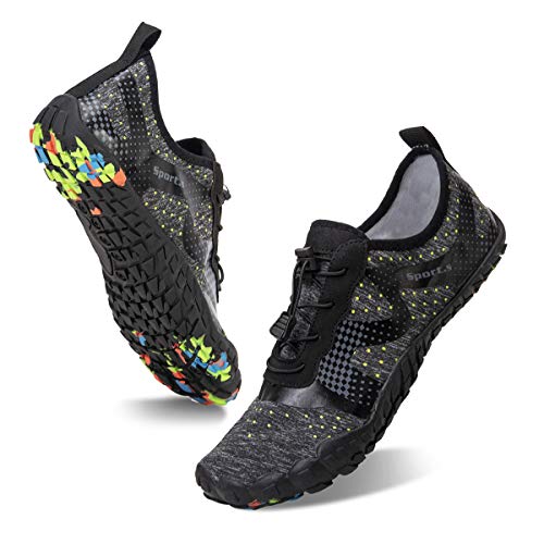 Image of Water Shoes for Men Barefoot Quick-Dry Aqua Sock Outdoor Athletic Sport Shoes for Kayaking, Boating, Hiking, Surfing, Walking