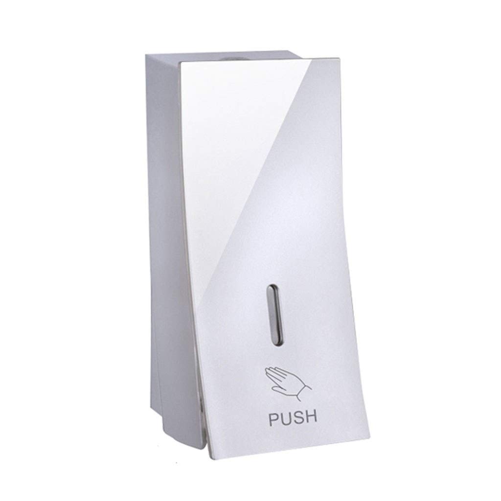 Distributore di sapone Dispenser di sapone multifunzione a parete Dispenser di sapone manuale Hotel Bagno Cucina Shampoo Doccia Gel Detersivo per il bucato Distributore di sapone ( Color : Silver )