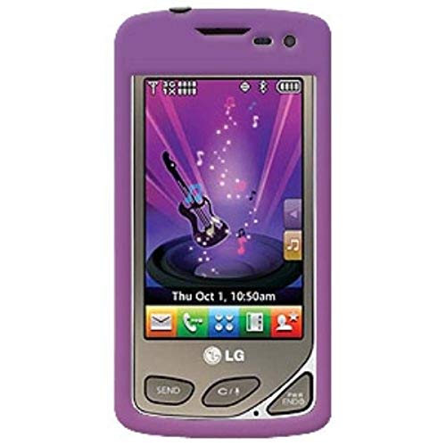 Amzer Polished Snap-On Crystal Hard Case for LG Chocolate Touch VX8575 - Purple