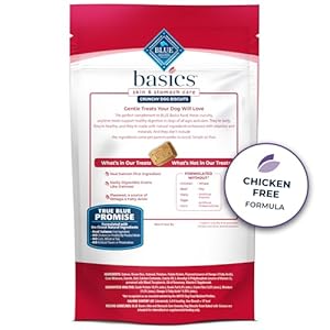 Blue Buffalo Basics Crunchy Dog Biscuits for Skin & Stomach Care, Limited Ingredient Diet Dog Treats, Salmon & Potato Recipe, 6-oz. Bag Blue Buffalo Basics Crunchy Dog Biscuits for Skin Stomach Care Limited Ingredient Diet Dog Treats Salmon Potato Recipe 6 oz Bag