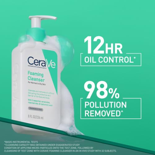 Image of CeraVe Foaming Cleanser For Normal To Oily Skin