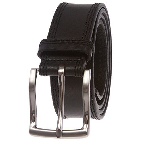 Men's Full Grain Italian Leather Casual Belt, Black | 36/38