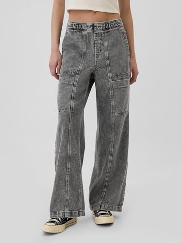 Image of Gap Women's Wide Leg Pull on Utility Pant