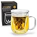 Creano Teeglas 450ml - Große Teetasse mit Sieb und Deckel aus Glas - EIN idealer Teebereiter ml Glas günstig Kaufen-Creano Teeglas 450ml - Große Teetasse mit Sieb und Deckel aus Glas - EIN idealer Teebereiter