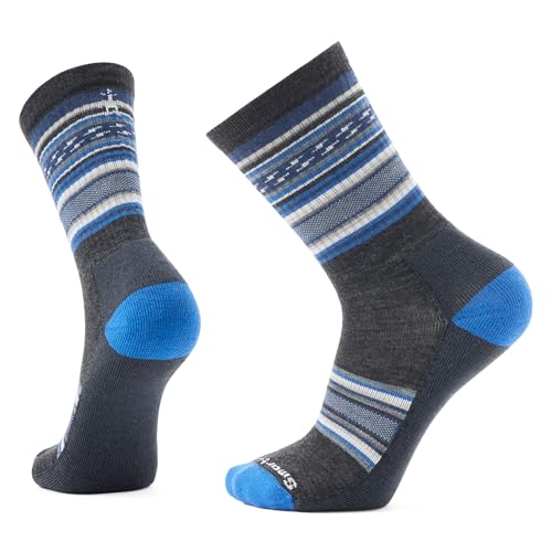 Smartwool Unisex Everyday ReGarita Crew Socks Laguna Blue Large