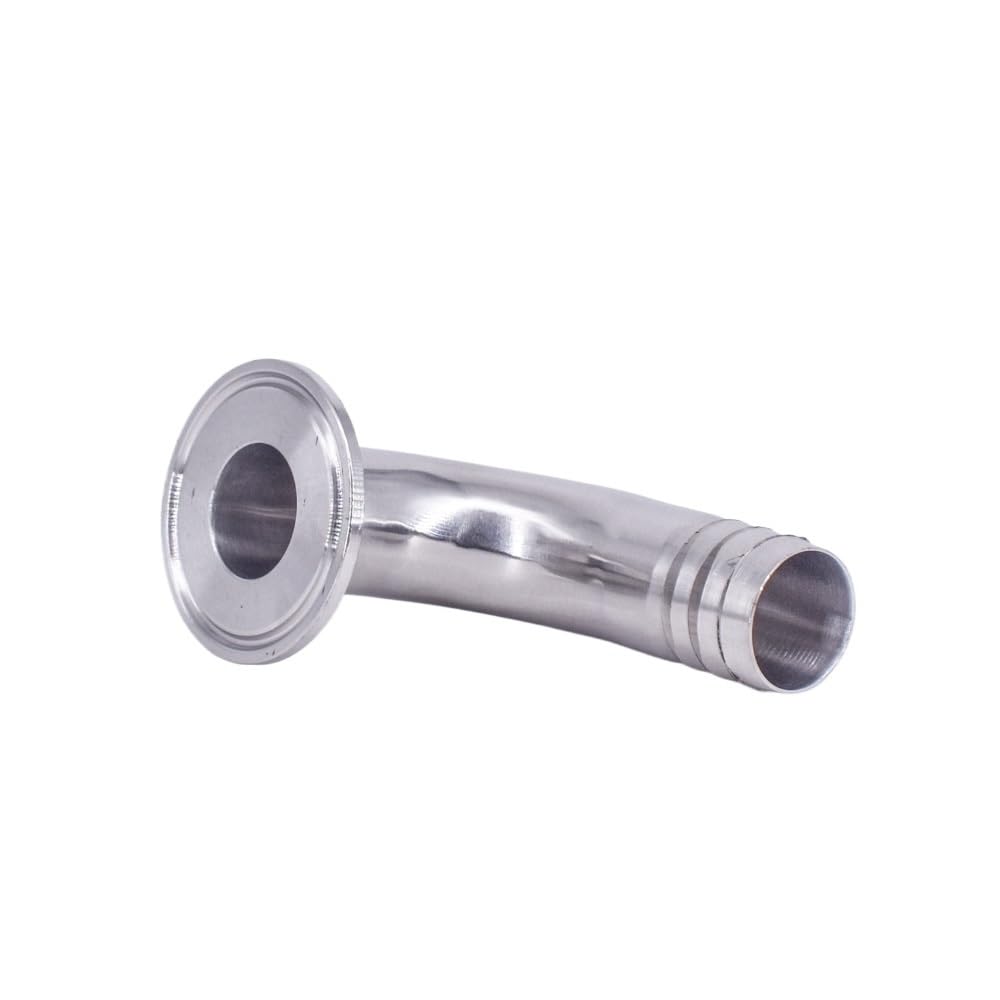 Racores de conexión rápida, Codo De 90 Grados SUS304, Montaje Sanitario Acero Inoxidable Homebrew(19mm Barb K50.5mm,316)
