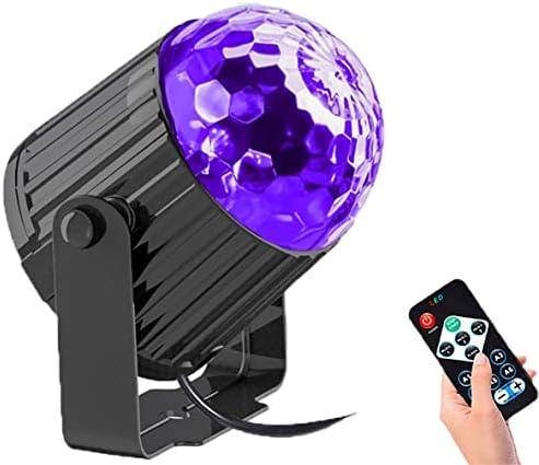 RAYXEMDAC UV Black Light,Flood Light with Plug 6W LED,Neon Glow for Glow Party,Halloween, Fluorescent Poster,Body Paint, Aquarium ,Glow in The Dark