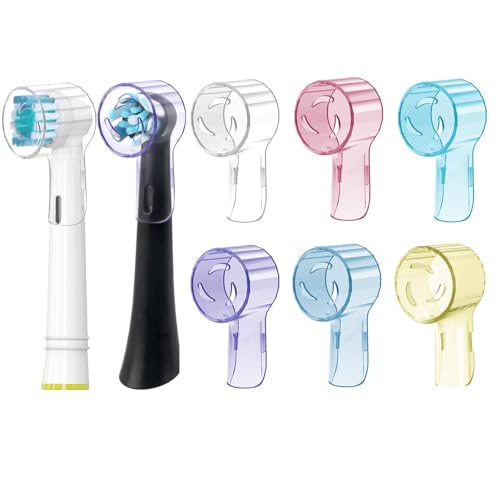 Kisstta Capuchon de Protection Pour Brossette de Rechange Orall B iO Série - Couvertures Pour Têtes de Brosses à Dents - Idéal pour Les Voyages et Une...