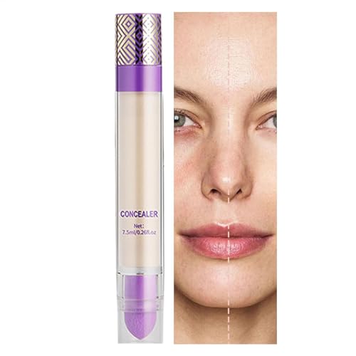 Concealer for Dark Circles - 4 in 1 Waterproof Concealer Full Coverage - 7.5ml Hydrating Cc Cream Natural Finish for All Skin Types