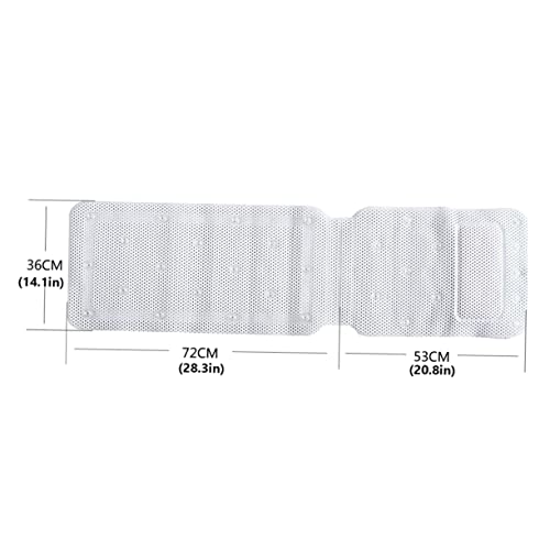 Alfombra bañera PVC resistente antideslizante alfombrilla ducha lavable 3