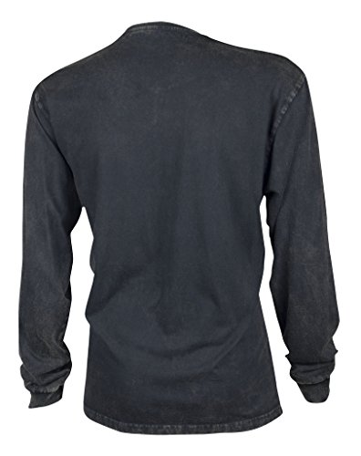 Guinness Classic Washed Black Henley Shirt,Black,Xx-Large #TOP1