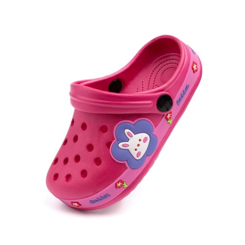 Miamooi Toddler Girls Boys Clogs Cute Cartoon Garden Water Clogs Little Kid Non-Slip Slides Indoor Outdoor Waterproof Beach Sandals Slip-on Beach Pool Shower Slippers Water Shoes
