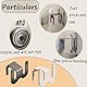 Eruceky 4 Stück Space Aluminium Türschuhregal, Schuhregal Wandmontage, für Wohnzimmer, Badezimmer, Balkon, Flur (Pistolengrau, Weiß)