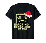 Photo Gallery natale jumper non trovato 404 errore divertente computer coder maglietta Photo Gallery natale jumper non trovato 404 errore divertente computer coder maglietta