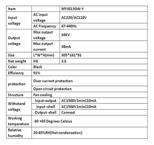Source d'alimentation MYJG150W-Y AC220V haute performance