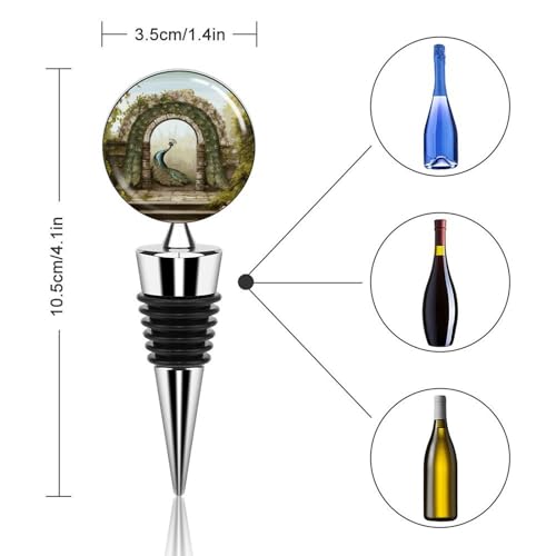 Bouchons de vin paon en métal pour préserver la qualité de vos bouteilles - 3