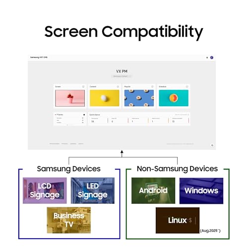 Image of Samsung 55 inch Crystal UHD 4k Pro TV + VXT S-Series w /Cloud Based, Content Management Software, 1 Year Subscription
