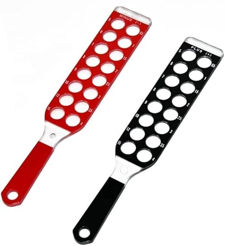 FocusVue 2 Piece Optical Retinoscopy Rack Lens Set 32 Lenses Framing Lens/w for Quick Examination of Diopter Spectacles with Nylon Pocket