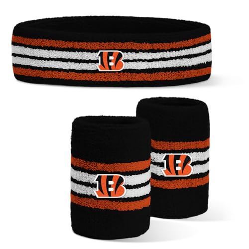 Image of For Bare Feet NFL Officially Licensed Team Logo Headband & Wristband Combo Pack Team Color OSFM