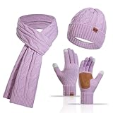 Das Perfekte Geschenk: Unser weiches und bequemes Set aus Handschuhen, Mütze und Schal eignet sich ideal für alle Outdoor-Aktivitäten und den täglichen Gebrauch, wie Spazierengehen, Joggen, Gassi gehen, Radfahren, Autofahren, Reisen und Camping. Es ist ein ausgezeichnetes Geschenk für Familie, Verwandte und Freunde zu Anlässen wie Weihnachten, Erntedankfest und Geburtstagen.
