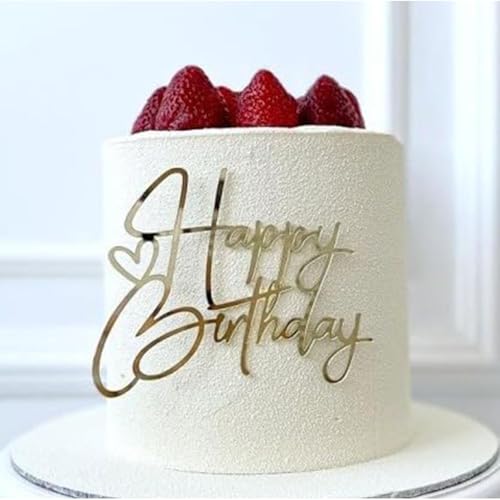 Topper bolo feliz aniversário, Cake Topper Happy Birthday, decoração de bolos de feliz aniversário, adorno para bolo de aniversário para bolos Cupcakes festas aniversário comemoração