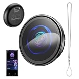 ZNP AI Companion Digital Badge, Wearable Bluetooth 6.0 Translator, 60 Languages Offline HD Touch Screen, No WiFi AI Assistant Smart Badge for Travel Business Daily Life (Pendant&Pin)