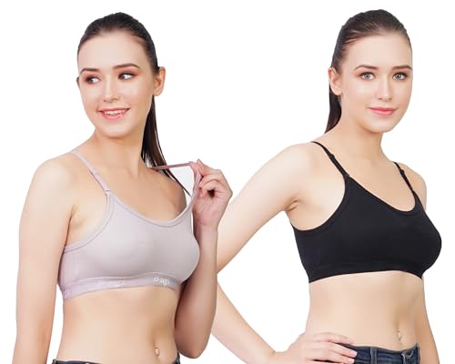 Image of Medium Impact Sports Bra for Women | Daily Use | Non-Wired | Non-Padded | Seamless Bra | Full Coverage | Suitable for Gym,Yoga,Workout