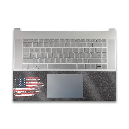Image of Glossy Glitter Gaming Skin Compatible with HP Envy x360 16 inch (2023) - Tattered Flag - Premium 3M Vinyl Protective Wrap Decal Cover - Easy to Apply | Crafted in The USA by MightySkins