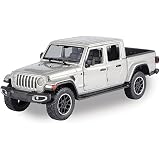 Motormax Toy 2021 Gladiator Overland (Closed Top) Pickup Truck Silver Metallic 124-127 Diecast Model Car by Motormax 79365
