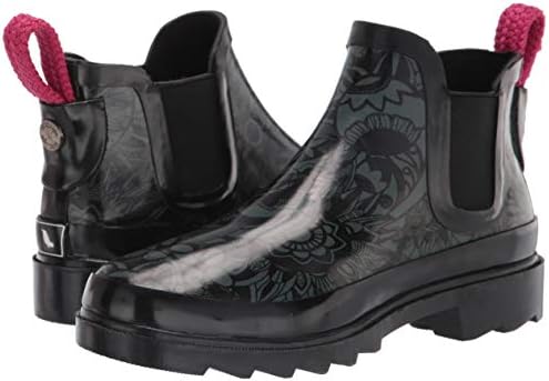 Sakroots Women's Boot, Rain Bootie, Rainboot Chelsea, Black Spirit Desert, 7 | Image 6