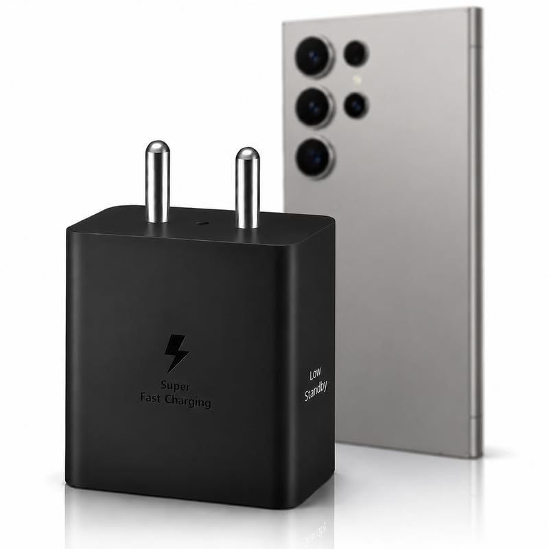 Image of 45W USB-C Fast Charging Adapter Charger Compatible with Samsung Galaxy A, M, S, Z, Tab (Plus, Ultra, FE, Lite, Edge Series) 45 watt PD Fast Charge for C-Type Android Phone and Other Devices