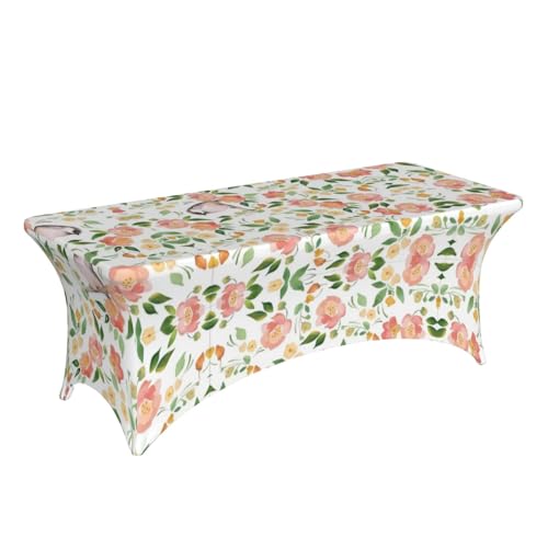 Nappe fleur et oiseau pour repas de famille sur table 1,8m - 4