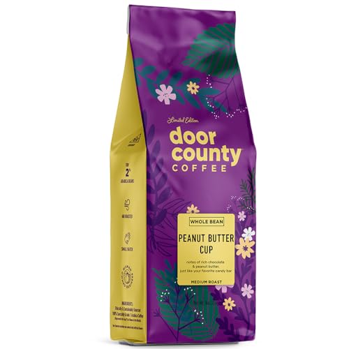 Door County Coffee Peanut Butter Cup Flavored Coffee Wholebean -