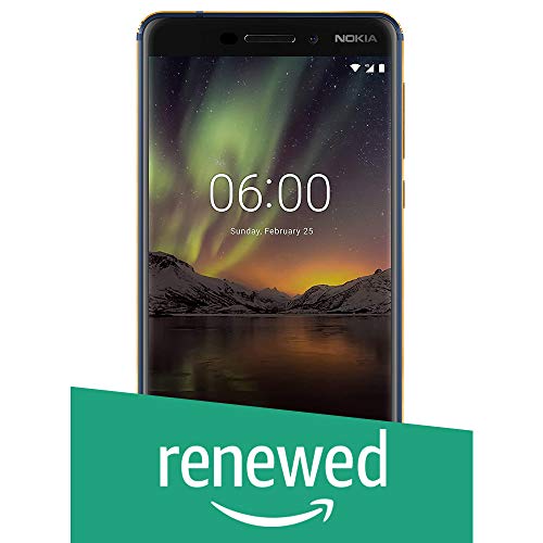 (CERTIFIED REFURBISHED) Nokia 6.1 (2018) (4GB + 64GB, Blue-Gold)