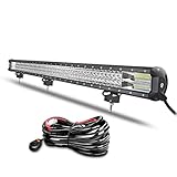 Willpower 45 Inch 612W Led Light Bar Spot Flood Combo Beam with Wiring Harness Fog Work Lamps