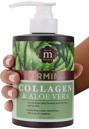 Collagen Cream Cream for Face and Body. Collagen Firming Cream with Aloe Vera and Green Tea Extract. Large 15oz jar with pump.
